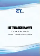 Et ET-M660BH BB Series Installation Manual предпросмотр