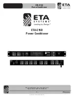 Preview for 1 page of ETA Systems ETA-C15D Manual