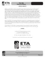 Preview for 12 page of ETA Systems ETA-C15D Manual