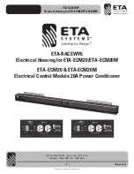 ETA Systems ETA-ECM20 Manual preview