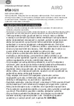 Preview for 8 page of eta 0628 Instructions For Use Manual