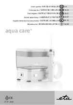 Preview for 1 page of eta aqua care+ 1708 Instructions For Use Manual