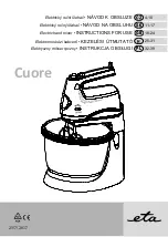 Preview for 1 page of eta Cuore 0089 Instructions For Use Manual