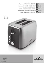 eta Ela 0166 Instructions For Use Manual preview