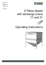 Preview for 1 page of eta ETAbox Speed Operating Instructions Manual