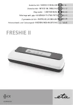 eta FRESHIE II 2762 User Manual preview