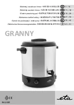 Предварительный просмотр 1 страницы eta Granny 1127 Instructions For Use Manual