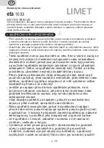 Preview for 2 page of eta LIMET 1033 Instructions For Use Manual