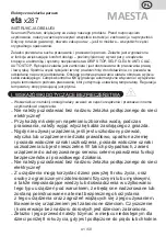 Preview for 41 page of eta Maesta 1287 90000 User Manual