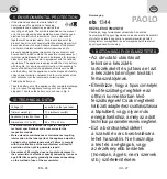 Preview for 14 page of eta PAOLO Instructions For Use Manual