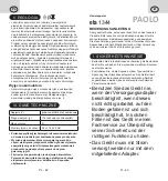 Preview for 22 page of eta PAOLO Instructions For Use Manual