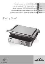 Preview for 1 page of eta Party Chef 5155 Instructions For Use Manual