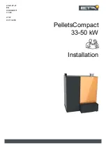 Preview for 1 page of eta PelletsCompact PC33 Installation Manual