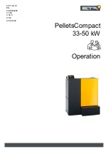 Preview for 1 page of eta PelletsCompact33-50 kW Operation