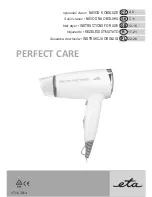 eta PERFECT CARE 2320 Instructions For Use Manual предпросмотр