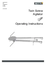 Preview for 1 page of eta Twin Screw Agitator Operating Instructions Manual