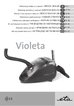 Предварительный просмотр 1 страницы eta Violeta Instructions For Use Manual