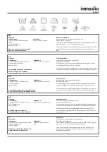 Предварительный просмотр 2 страницы Etac immedia IM140C Short Instruction