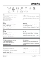 Предварительный просмотр 2 страницы Etac immedia IM8009009 Short Instruction