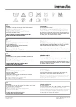 Предварительный просмотр 3 страницы Etac immedia IM8009009 Short Instruction