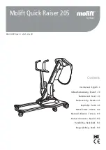 Preview for 1 page of Etac Molift Quick Raiser 205 User Manual