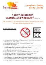 Etan SunnyTent Circular M Safety Manuallines, Manual And Warranty preview