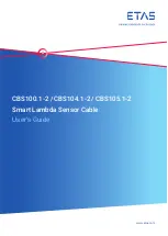 Preview for 1 page of ETAS CBS100.1-2 User Manual