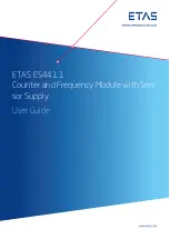 ETAS ES441.1 User Manual предпросмотр