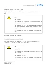 Предварительный просмотр 86 страницы ETAS ES4720.1 Manual