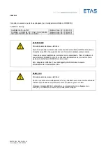 Предварительный просмотр 143 страницы ETAS ES4720.1 Manual