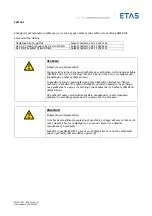 Предварительный просмотр 248 страницы ETAS ES4720.1 Manual