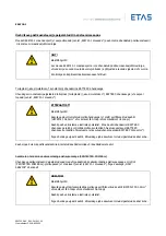 Предварительный просмотр 274 страницы ETAS ES4720.1 Manual