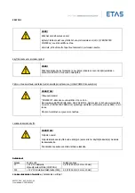 Предварительный просмотр 289 страницы ETAS ES4720.1 Manual