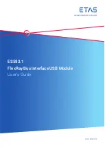 Предварительный просмотр 1 страницы ETAS ES583.1 User Manual