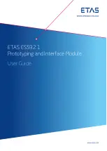 Предварительный просмотр 1 страницы ETAS ES592.1 User Manual