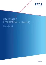 ETAS ES910.3-A User Manual предпросмотр