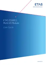 Предварительный просмотр 1 страницы ETAS ES930.1 User Manual