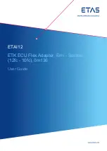 Предварительный просмотр 1 страницы ETAS ETAI12 User Manual