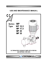 ETATRON D.S. MP 12,5 Use And Maintenance Manual предпросмотр