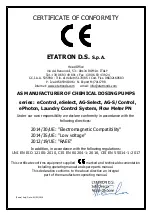 Preview for 4 page of Etatron eSelect M 1 CI Operatinginstructions And Maintenance