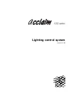 ETC Acclaim 100 series User Manual предпросмотр