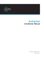 Preview for 1 page of ETC ARCP1 Installation Manual