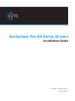 ETC ArcSystem Pro D4 Series Installation Manual preview