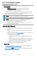 Предварительный просмотр 4 страницы ETC ColorSource CYC v1.7 Installation Manual