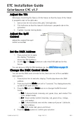 Предварительный просмотр 5 страницы ETC ColorSource CYC v1.7 Installation Manual