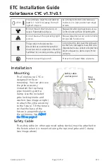 Preview for 3 page of ETC ColorSource CYC Installation Manual