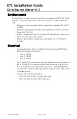 Preview for 3 page of ETC ColorSource Linear Installation Manual