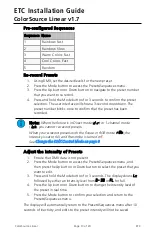 Preview for 13 page of ETC ColorSource Linear Installation Manual