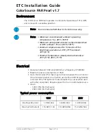 Preview for 3 page of ETC ColorSource PAR Pearl Installation Manual