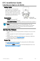 Preview for 4 page of ETC ColorSource Spot jr v2.0 Installation Manual